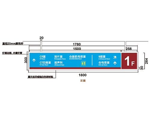 石家庄过道导视牌